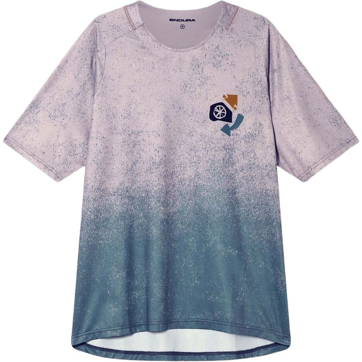 Endura Singletrack Short Sleeve Print Tee titanium XL RE5214-XL-titanium