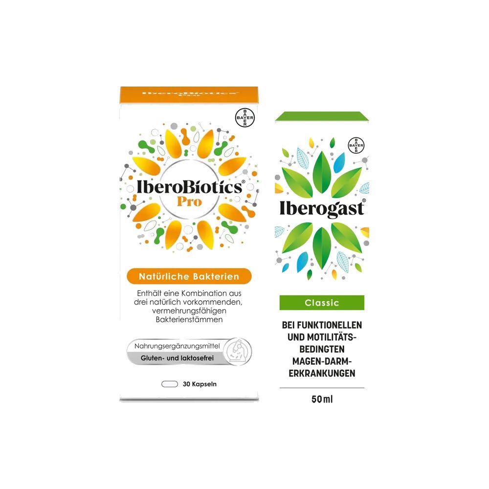 Iberogast Classic Flüssigkeit zum Einnehmen & Iberobiotics Pro Kapseln 1 St