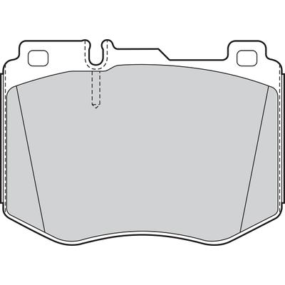 VALEO Bremsbelagsatz, Scheibenbremse FIRST 302292 Vorderachse für Mercedes