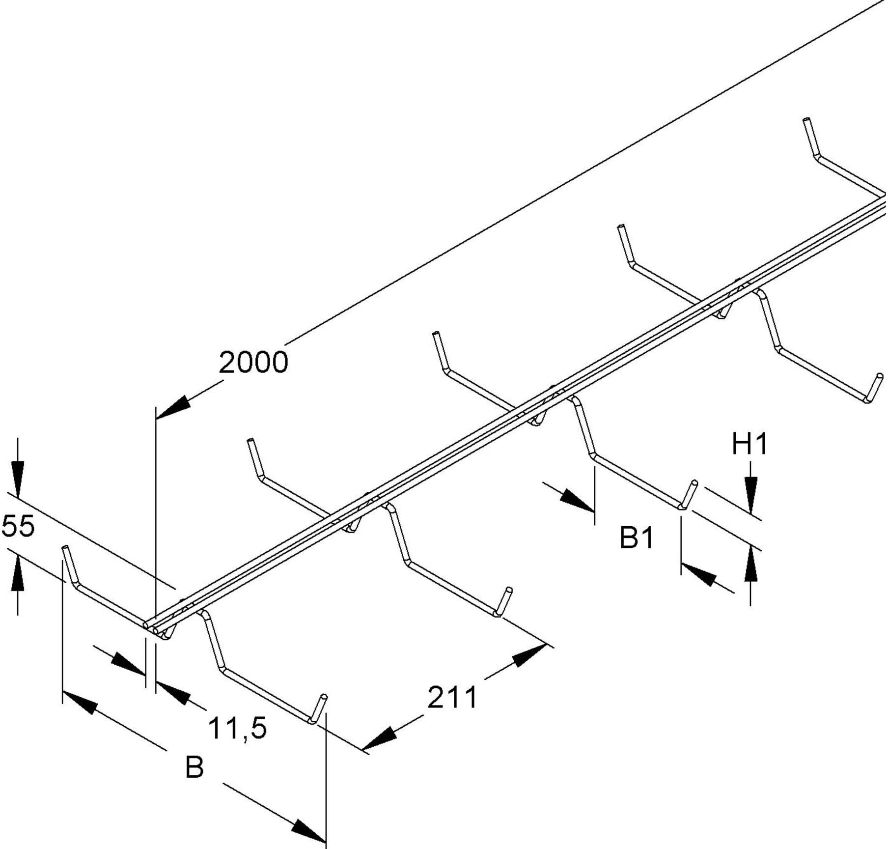 Niedax Deckenträger 50x300x2000mm DT 50.300 DV)