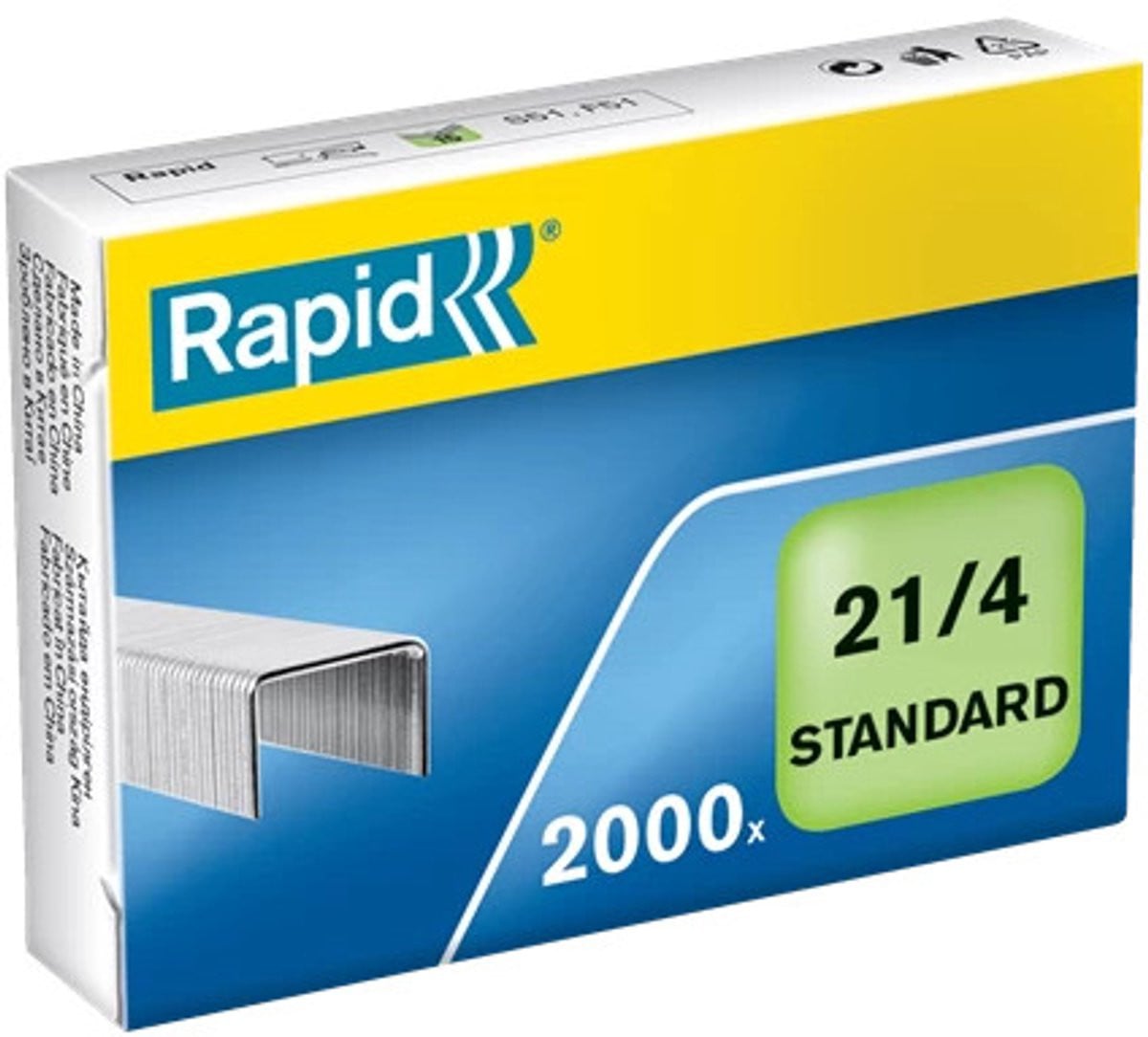 Rapid 21/4 Pak nietjes met 2000 stuks