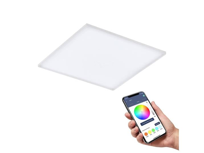 EGLO connect Smart Home Deckenlampe Connect Turcona-Z, dimmbar, weiß / opal, für Wohn- / Esszimmer, Kunststoff, Smart Home Deckenlampe