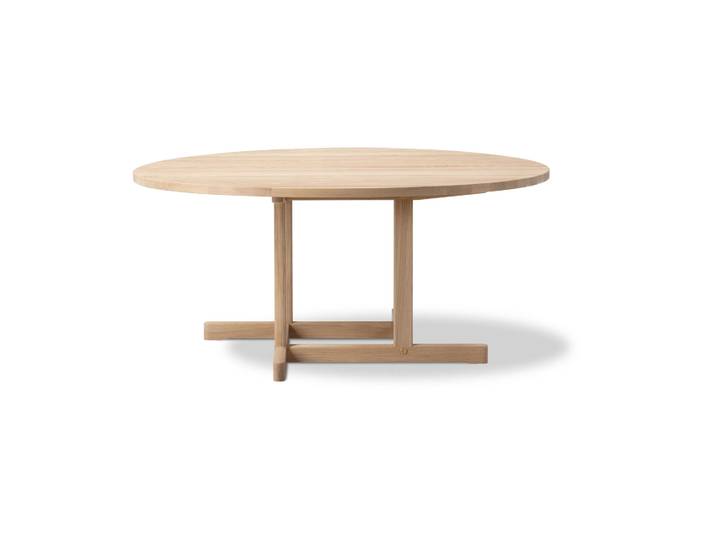 Fredericia Furniture Table basse BM80 Mogensen Coffee Table Ø120 cm Chêne savonné
