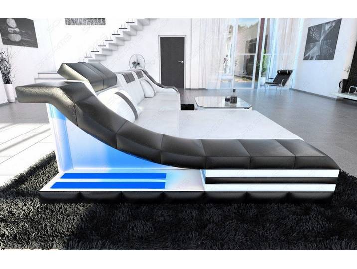 Couch Turino L-Form in Leder