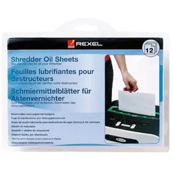 Rexel Öl-Papier zur Wartung und Pflege von Aktenvernichtern 12 Blatt