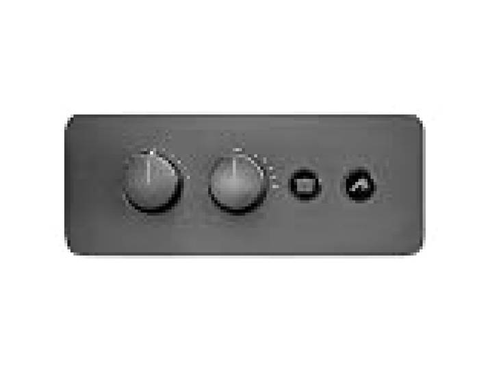 BERNSTEIN - Robinet Mitigeur mural à encastrer Douche en Laiton Noir mat 30x12cm, Bouton inverseurs, réglage puissance/température + Corps encastré, Design Moderne - NT7646