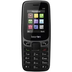 Bea-Fon C80 Classic Line, Feature Phone, schwarz, Dual SIM (1.77", 0.30 Mpx), Tastenhandy, Schwarz