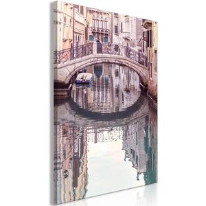 Artgeist Wandbild Kanal in Venedig, Leinwand, Hochformat, 60 x 90 cm