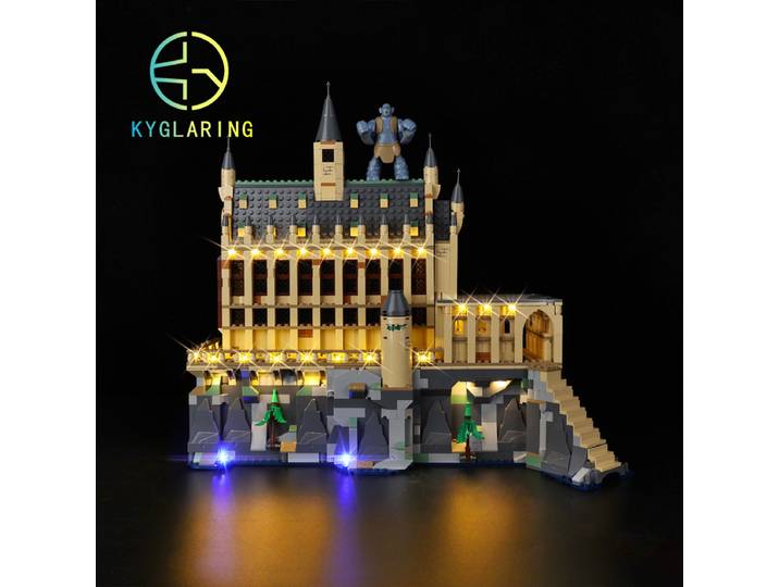 Kyglaring-Kit d'éclairage LED pour château de Poudlard 76435, blocs de construction du grand hall, kit d'éclairage uniquement inclus