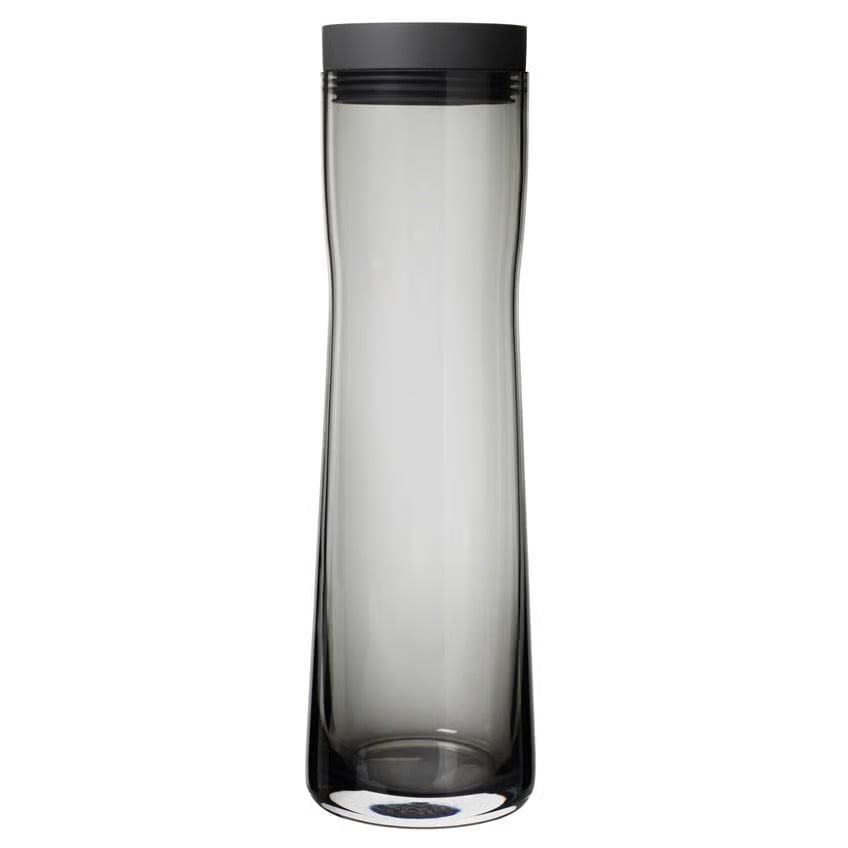 Blomus Splash waterkaraf van gerookd glas, rook/donkergrijs, 1 l, H x B x D: 29,5 x 9 x 9 cm