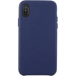 KMP Vegan Leather (Apple iPhone XS), Smartphone Hülle, Blau
