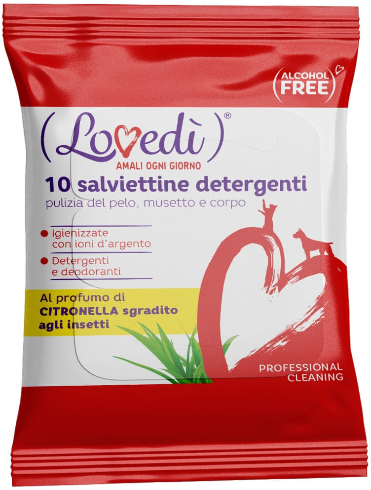 LOVEDI Lovedì Salviette Detergenti 10PZ CITRONELLA