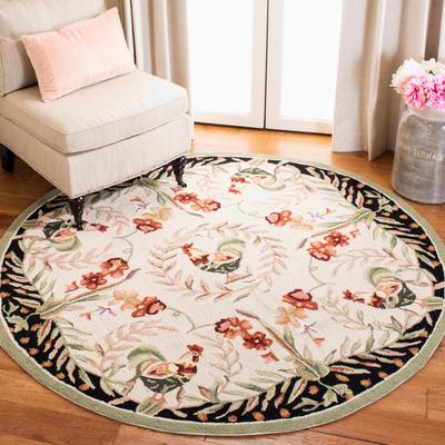 SAFAVIEH Handmade Chelsea Jasmyne French Country Rooster Wool Rug