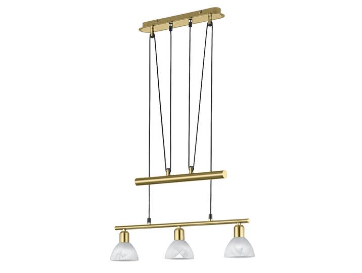 TRIO LEUCHTEN LED Pendelleuchte LEVISTO , grau (messingfarben), 3, Leuchten, LED Hängelampe, LED Hängeleuchte, LED Pendelleuchte
