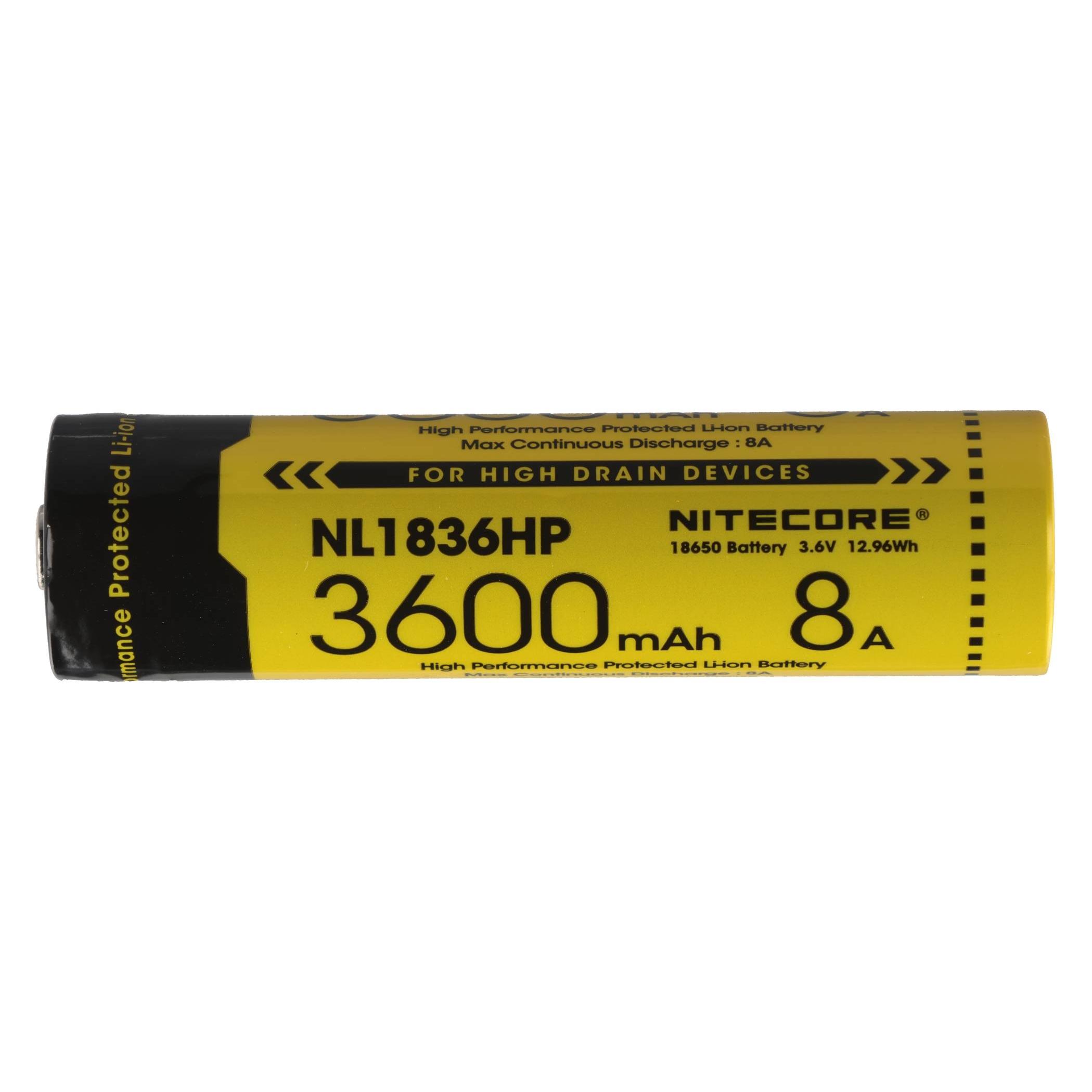 Nitecore Li-Ion Akku 18650 - 3600mAh - NL1836HP (NL1836HP(3600MAH))