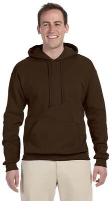 Jerzees 996 NuBlend Pullover Hooded Sweatshirt in Chocolate size 2XL   Cotton Polyester 996MR, 996M