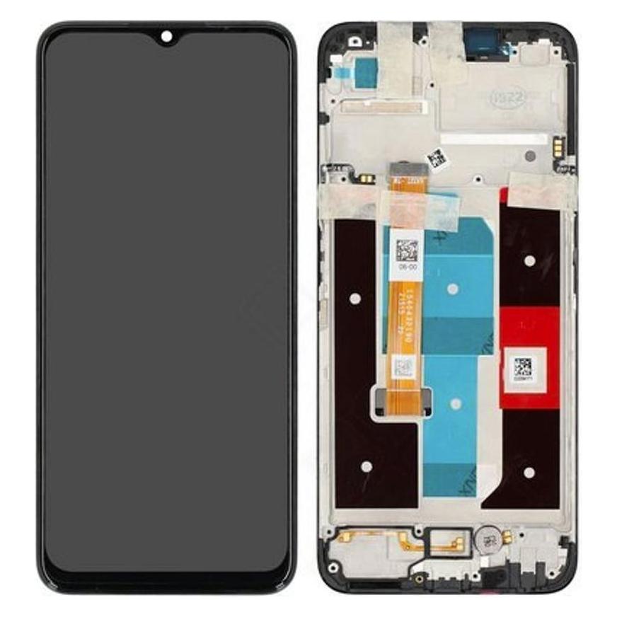 realme LCD + Touch + Frame für RMX3511, RMX3516 C35, Narzo 50A Prime - black (4130056)