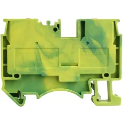 Schutzleiter-Reihenklemme 6mm2 gelb-grün Erdungsklemme UL DS6-PE-01P-1C-00AH