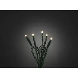 Konstsmide Weihnachtsbeleuchtung  Micro LED Kette grün 35 warmweiße Dioden