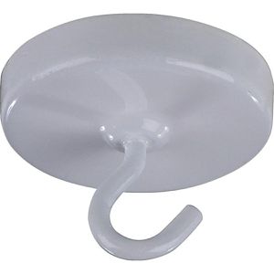 Hakenmagnet Neodym rund weiß 32mm 22kg