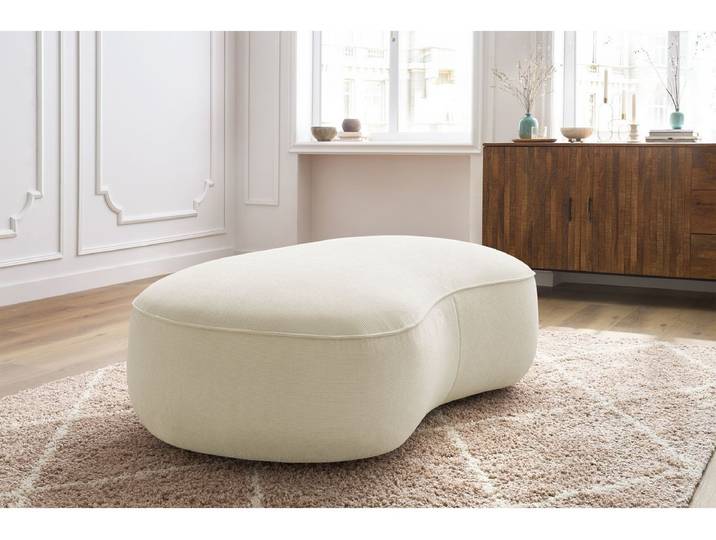 Pouf SAINT-GERMAIN tissu texturé