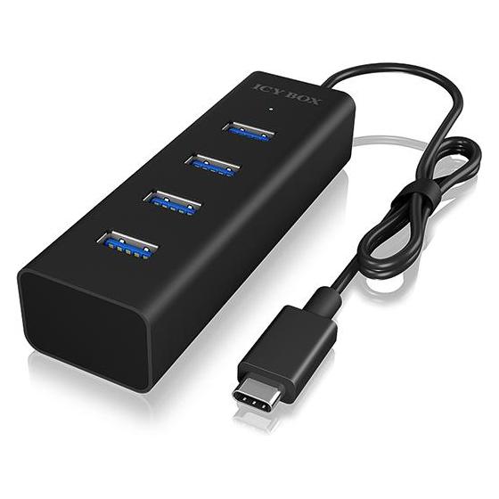 Icy Box Ib-Hub1409-C3 (USB-C, 4 Ports) (IB-HUB1409-C3)