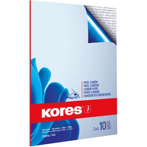 Kores Durchschreibepapier  Typo 1200, KD79086, A4, blau, für Handdurchschriften, 10 Blatt