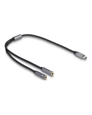 Delock Headset Adapter USB Type-C Stecker DAC 24 Bit 96 kHz (66616)