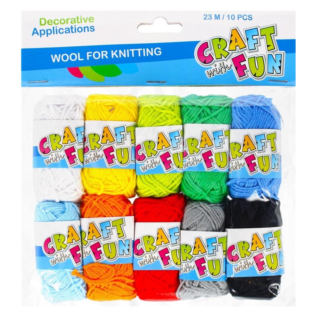 Craft with Fun Dekorative Fadendekoration, 10 Farben, 23 m (23 m) (39313715)