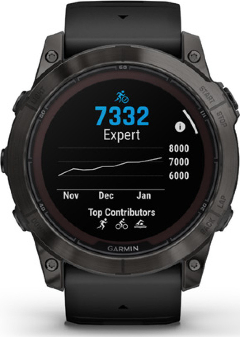Garmin Fenix 7X Pro Sapphire Solar GPS-multisport smartwatch, zwart / carbon grijs, 51 mm