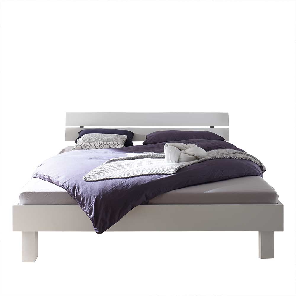 Pharao24.de Futonbett in Weiß deckend lackiert MDF