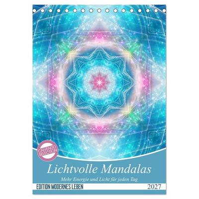 Lichtvolle Mandalas (Tischkalender 2027 DIN A5 hoch), CALVENDO Monatskalender