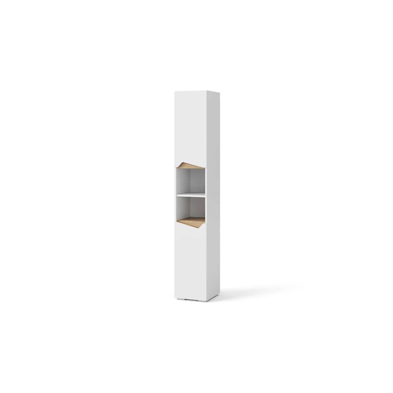 Vicco Hochschrank für Badezimmer Marelle, 30 x 180 cm, Weiß Artisan, Badschrank