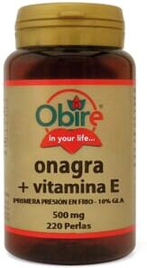 Obire ONAGRA + VITAMINA E 500MG 220 Pérolas