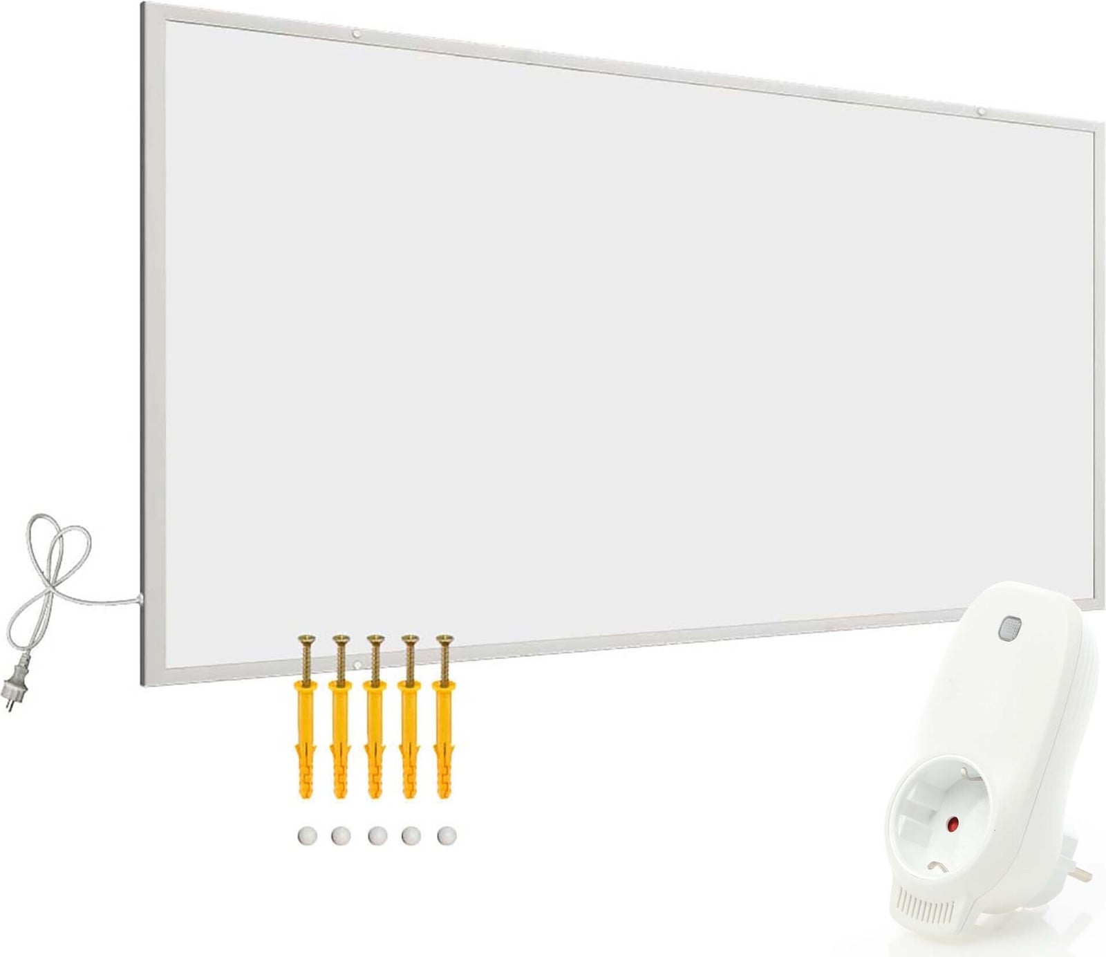 Wiltec Infraroodverwarming 850 Watt met WLAN-thermostaat voor wandmontage