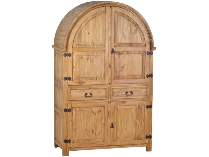 Mexico Rundbogenschrank Massivholz Pinie Landhaus Mexiko Möbel Mexikanisch