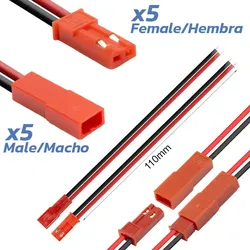 JST Stecker mit Kabel - 5M/5F