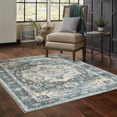 Vista Home Clarissa Washable Center Medallion Indoor Area Rug