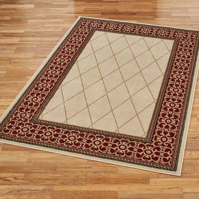 Oriental Weavers-Sphinx / Excl "Hastings Rectangle Rug, 5'3"" x 7'6"", Gold/Ruby"