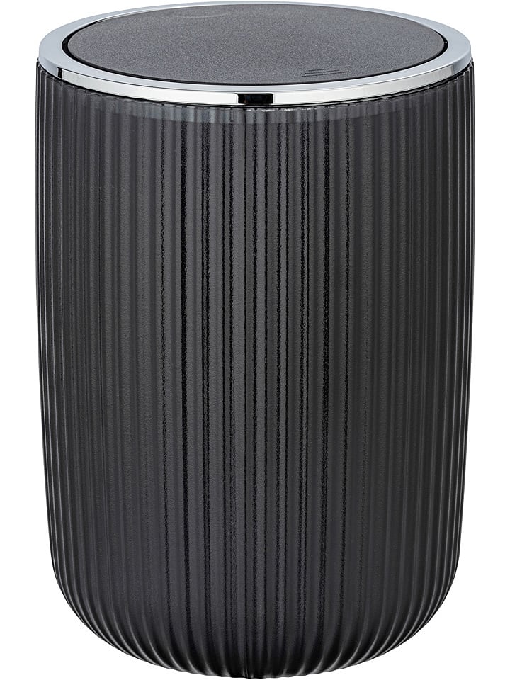 Wenko Schwingdeckeleimer "Agropoli" in Anthrazit - 5,5 l - onesize