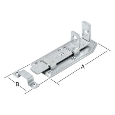 Vormann Türschlossriegel gerade 180X65 verz (Schlossriegel gerade, 1 Stk.) (230405)