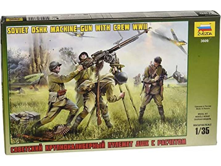 Zvezda - Z3609 - Model - DSHK en Servants machinegeweer - Schaal 1:35