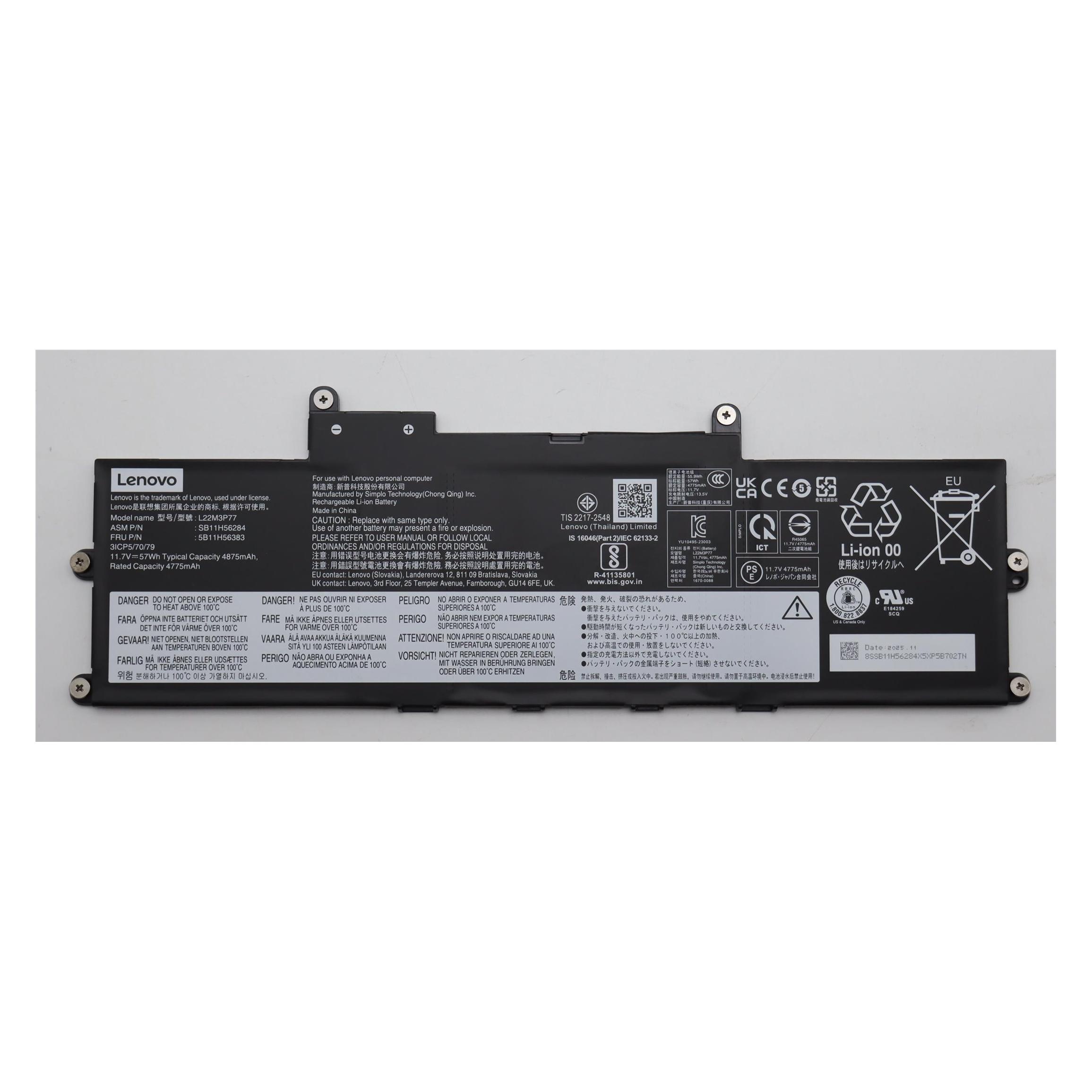 Lenovo Battery (3 Zellen, 4875 mAh) (5B11H56383)