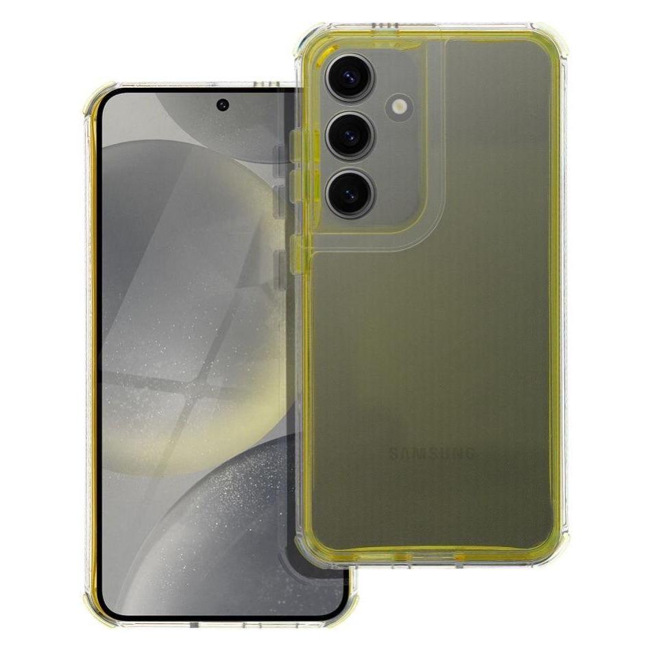 OEM Back panel cover MATRIX CLEAR Case for SAMSUNG A36 5G yellow (Samsung Galaxy A36) (BACK-MATRIX-YL-GA36)