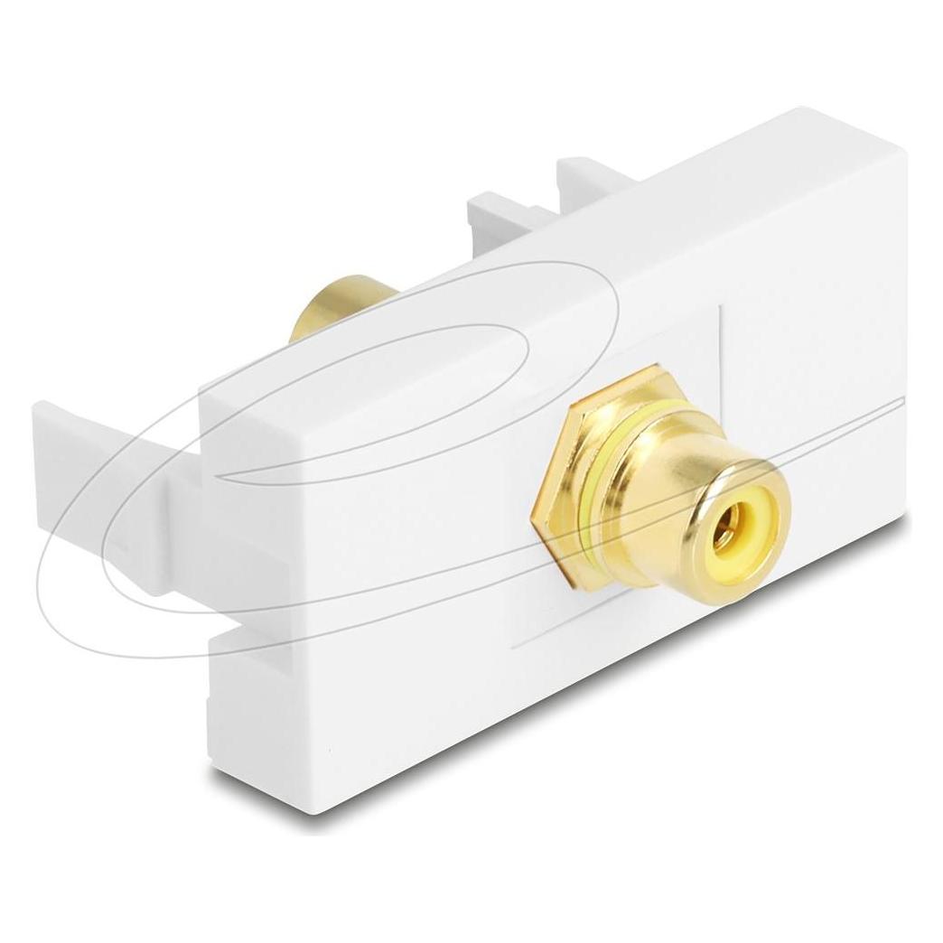 Delock Easy 45 Modul Cinch Buchse zu Cinch Buchse vergoldet (90859)
