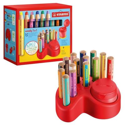 STABILO Aquarellbuntstift woody 3 in 1