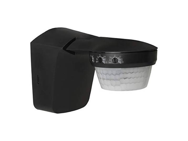 Theben 1010511 theLuxa S360 BK I Détecteur de Mouvement I Couverture Angulaire 360° I Tête de capteur pivotable I pour l'éxteriereur