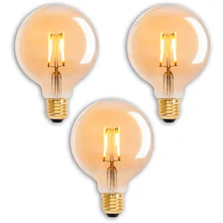 Näve 3er-Set LED Leuchtmittel "DILLY" E27/4,1W H: 13,5cm warmweiß