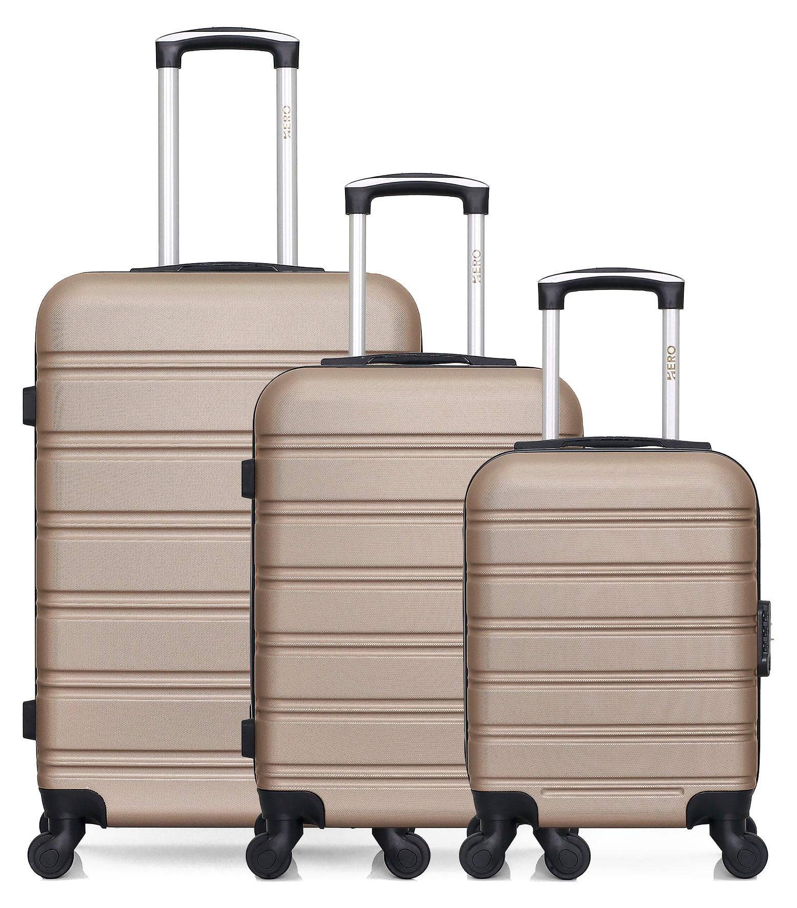 Hero - 3Er-Set - Wochenendkoffer, Handgepäckkoffer Und Handgepäckkoffer Xxs Renoso