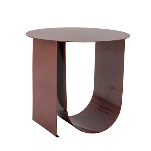 Bloomingville Cher ronde bijzettafel rood metalen